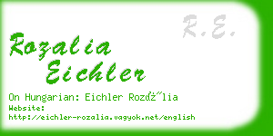rozalia eichler business card